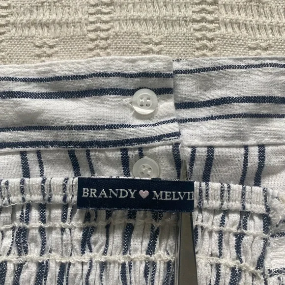 Brandy Melville striped corset crop top. - Picture 7 of 9